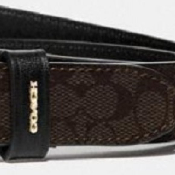 $79 NWT *FINAL PRICE* (Large) COACH CLASSIC BELT IN SIGNATURE CANVAS - Picture 5 of 8